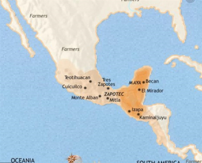 Plz help no links witch letter indicates the location of the Maya empire-example-1