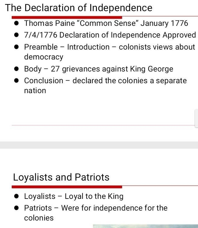 100 Points Please Help Explain the causes of the American Revolution as they impacted-example-2