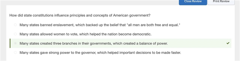 What was a strength of the Articles of Confederation? They made it easy to pass legislation-example-4