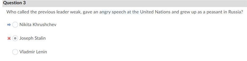 Who called the previous leader weak, gave an angry speech at the United Nations and-example-1