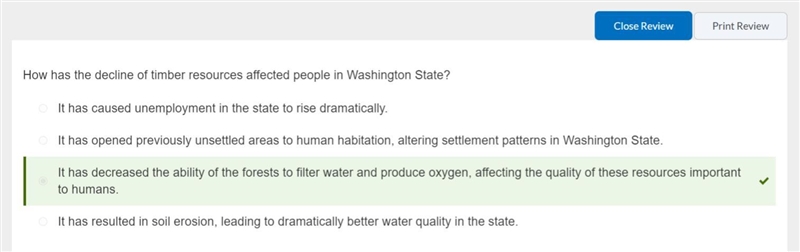 How has the decline of timber resources affected people in Washington State? It has-example-1