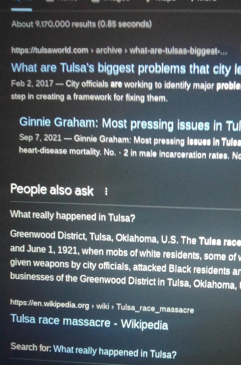 What were the problems in Tulsa?-example-1