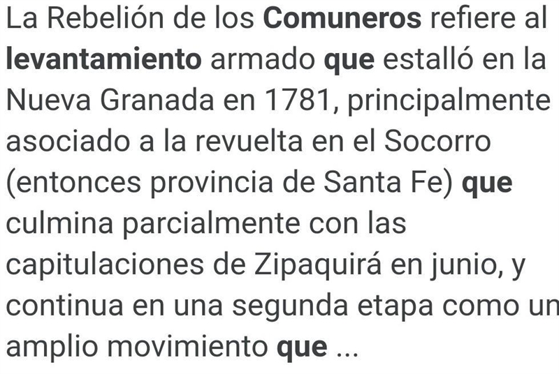 ¿En qué consistió el levantamiento de los comuneros?-example-1