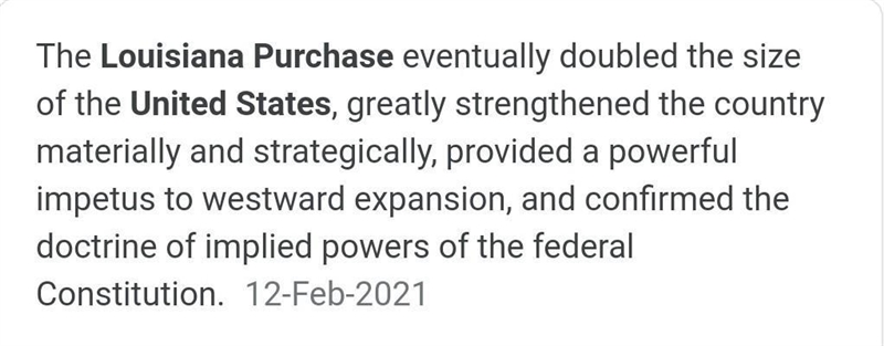 If the USA were to buy a large amount of land like in the Louisiana Purchase today-example-1