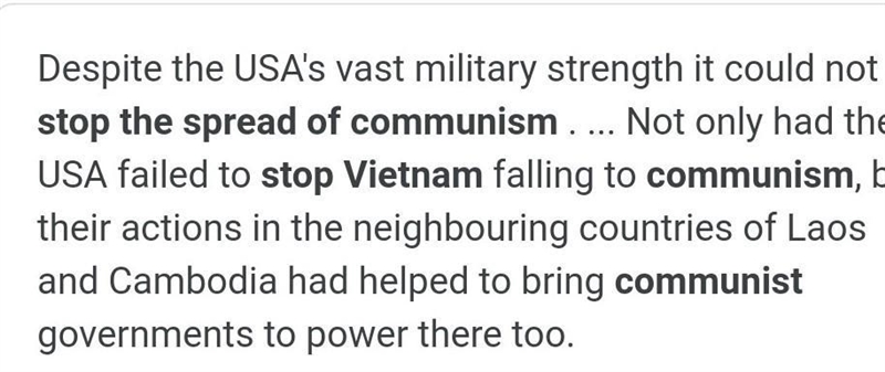 Into what extent did Vietnam stop the spread of communism?​-example-1