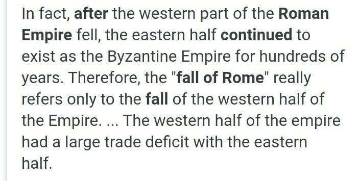 After the fall of Rome what remained-example-1