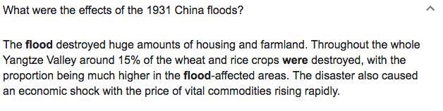 What contributes greatly to the effects of flooding in China?-example-1