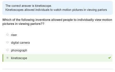 Which of the following inventions allowed people to individually view motion pictures-example-1