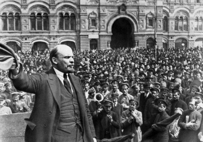 What was Vladimir Lenin's primary goals when he led Bolshevik Revolution?-example-1