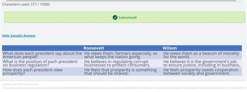 Part C Use what you have read in the two speeches to complete this table comparing-example-1