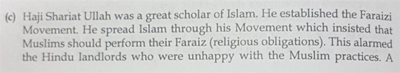 Q: Did Haji shariatullah contribute more to the Spread Islam that anyone else in the-example-1