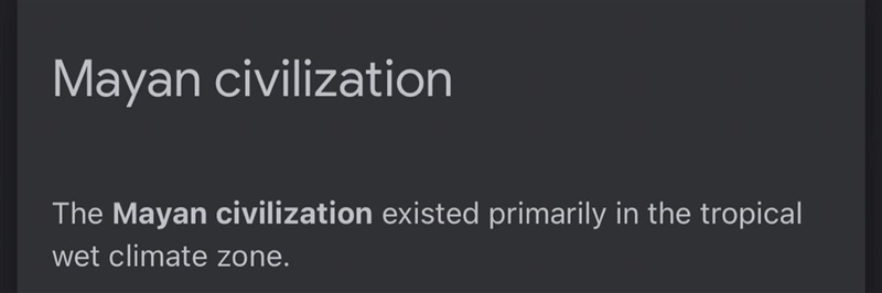 Help please Which civilization existed primarily in a Tropical Wet Climate Zone?-example-1