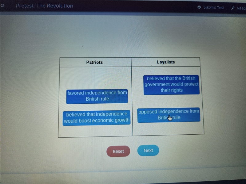 Drag each tile to the correct category. Determine whether the following descriptions-example-1