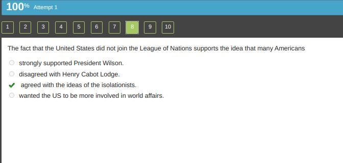 The fact that the United States did not join the League of Nations supports the idea-example-1