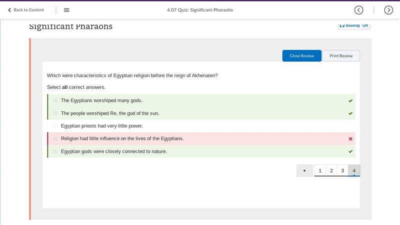 Which were characteristics of Egyptian religion before the reign of Akhenaten? Select-example-1