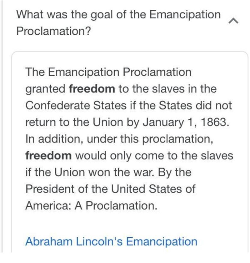 What is the main goal of this proclamation? A. to return voting rights to the people-example-1