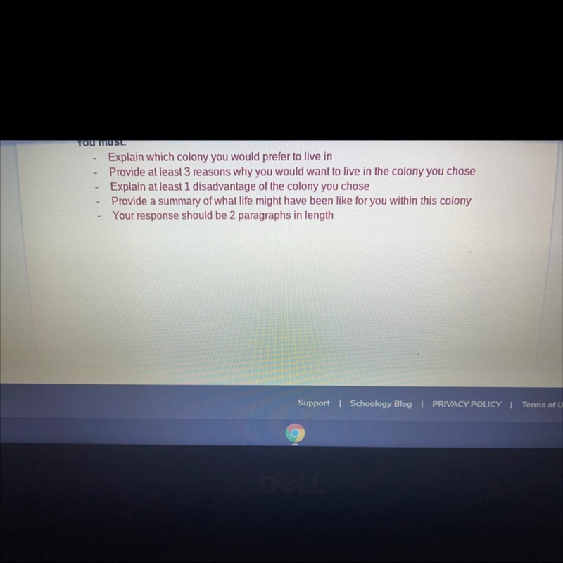 Why would you live in the southern colony? (Details are in the picture)-example-1