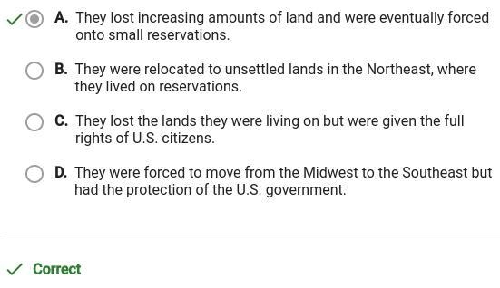 Which statement best describes the effect of westward expansion on American Indians-example-1