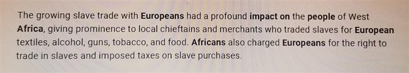 How did European colonization of the Americas affect people in Africa?-example-1