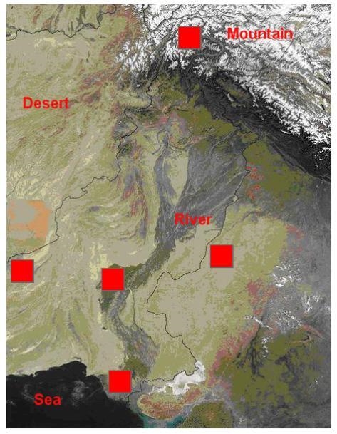 Select the correct locations on the image. Select the two locations that would be-example-1