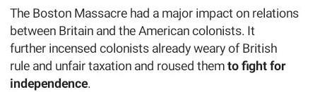 ASAP how does the Boston massacre connect to real life-example-2
