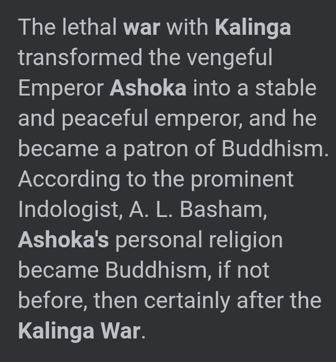 Explain what was the effects of Kalinga war on ashoka?​-example-1