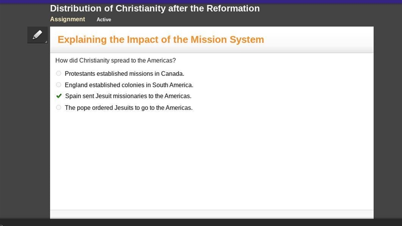 How did Christianity spread to the Americas? Protestants established missions in Canada-example-1