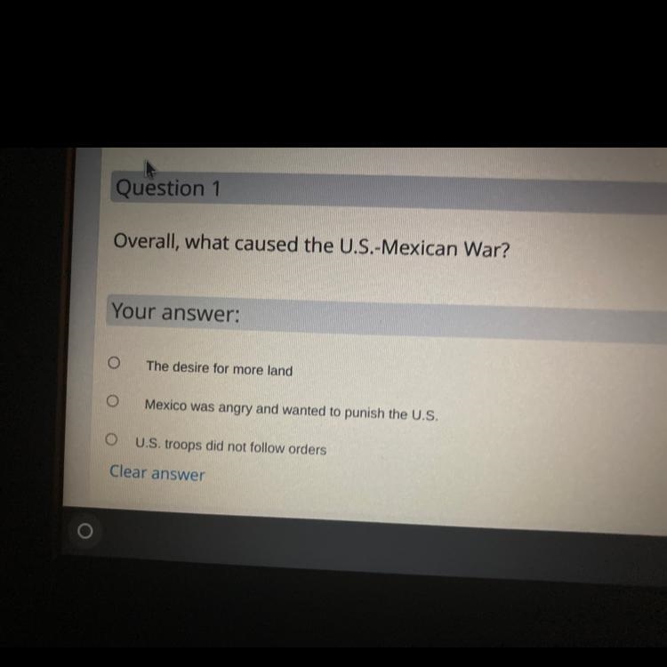 What caused the U.S.- Mexican war? PLEASE HELP ME-example-1