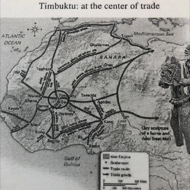 PLEASE HELP!! how does this map explain its title "timbuktu: at the center of-example-1