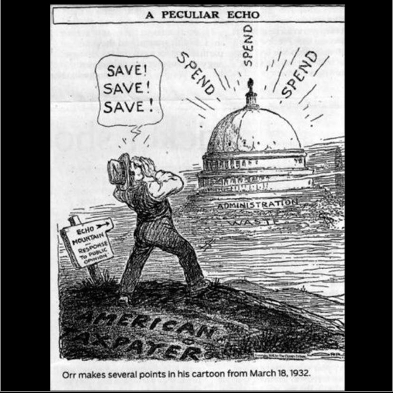 What point was the artist of the cartoon trying to make about the New Deal-example-1