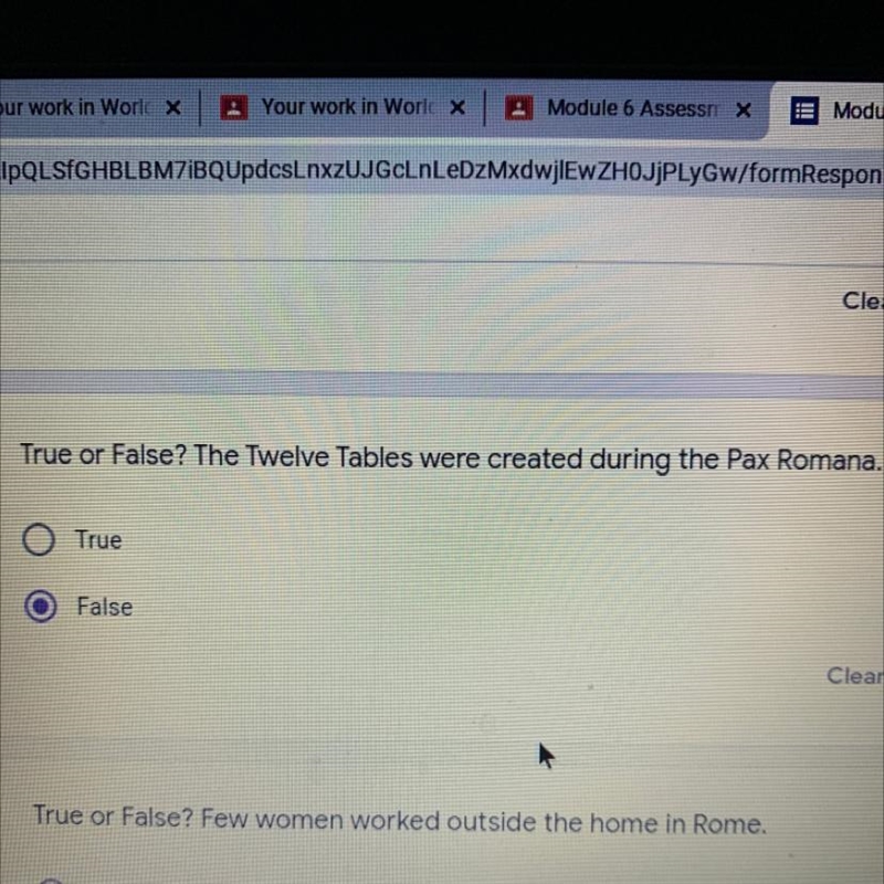 True or false the 12 tables were created during the Pax Roman￼a. i’m just making sure-example-1