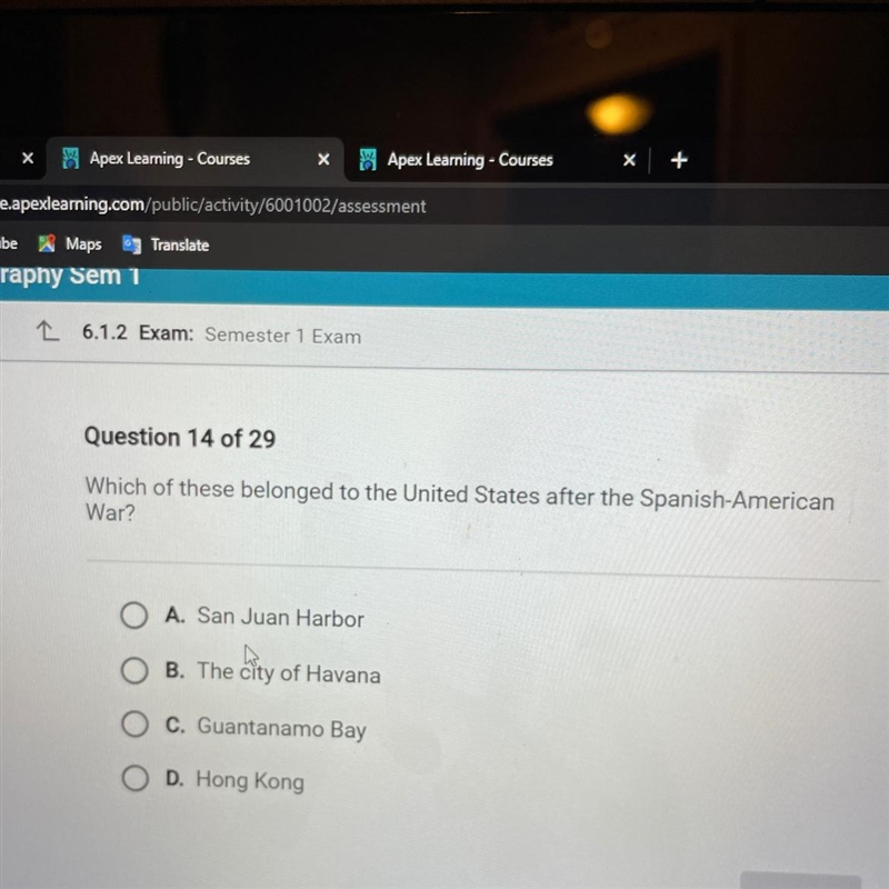 Which of these belong to the United States after the Spanish-American war￼-example-1