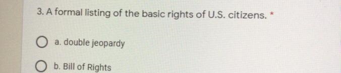 A formal listing of basic rights of us citizens-example-1