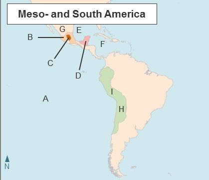 Use the drop-down menus to choose the letter that correctly identifies each geographical-example-1