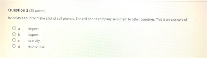 Question 3 (33 points) Isabelas's country make a lot of cell phones. The cell phone-example-1