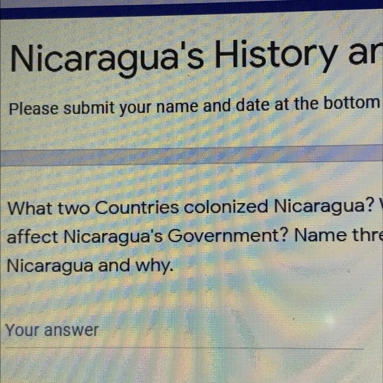 What two countries colonized nicaragua?-example-1