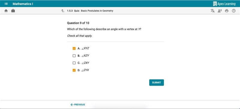 Am I correct? since the y is in the middle rep. the vertex-example-1