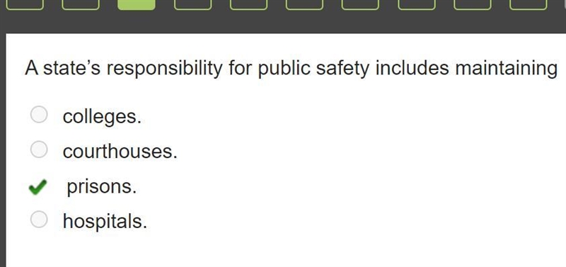 A state’s responsibility for public safety includes maintaining-example-1