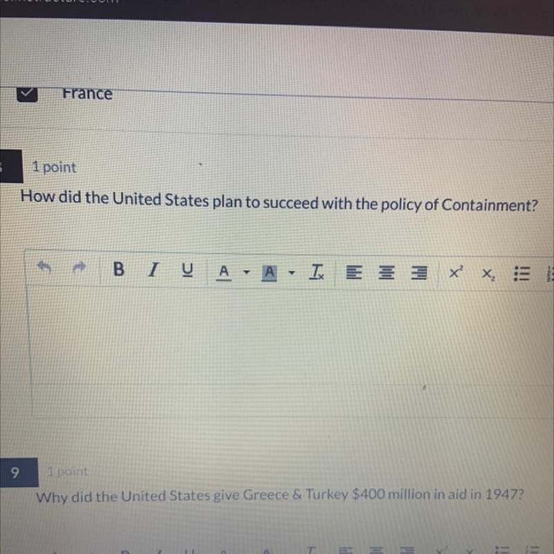 ANSWER FAST How did the United States plan to succeed with the policy of Containment-example-1