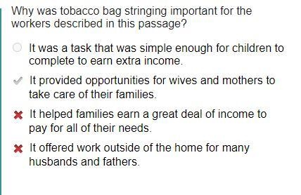 Why was tobacco bag stringing important for the workers described in this passage-example-1