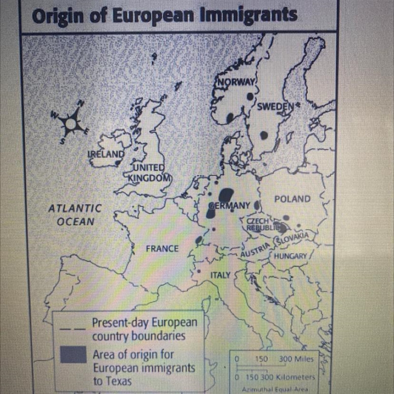 From what country did the second-largest number of immigrants arrive?-example-1