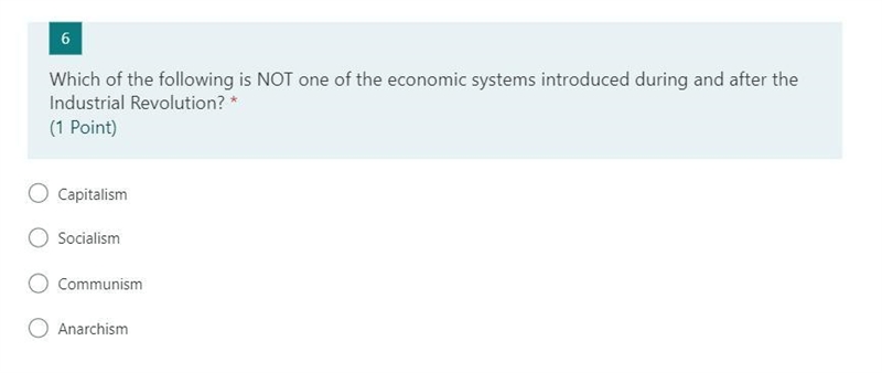 Which of the following is NOT one of the economic systems introduced during and after-example-1