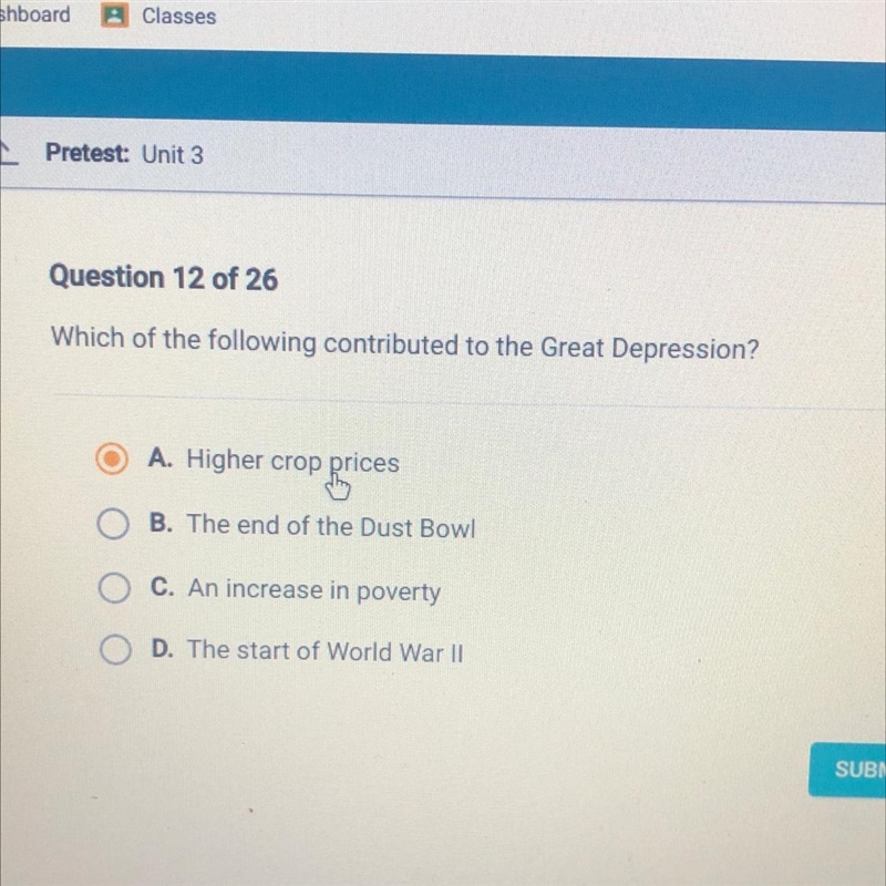 Which of the following contributed to the Great Depression? Help!!!!-example-1