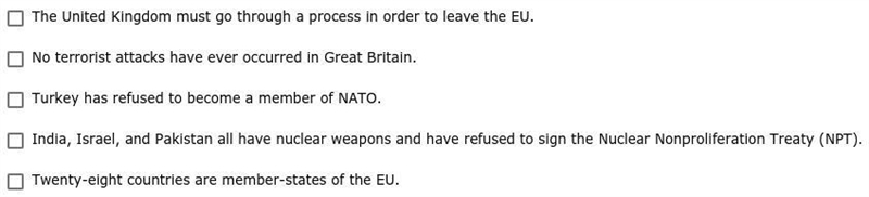 Which of these statements correctly describe events in Europe or Europe's relationship-example-1