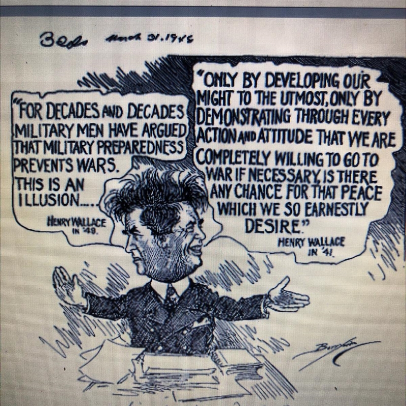 Do you think this cartoon is fair in its criticism of Wallace? Why or why not?-example-1