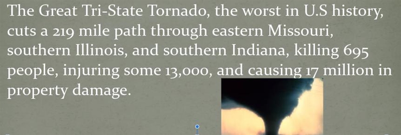 If this same tornado happened today, why would it be less deadly than in 1925?-example-1