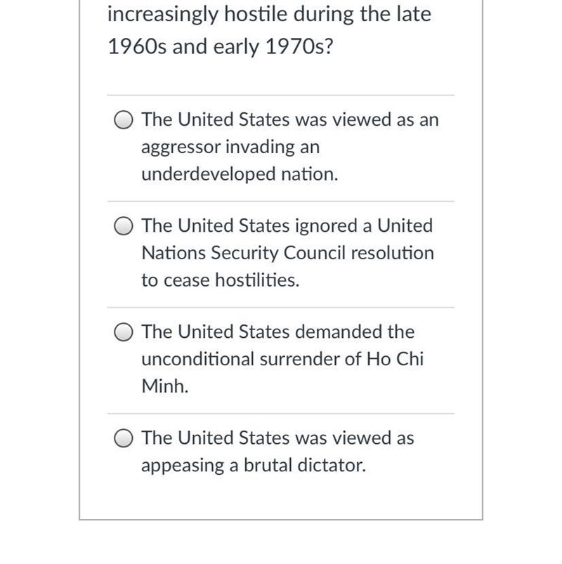 Which of the following best explains why worldwide reactions to U.S. involvement in-example-1