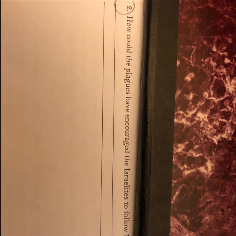 How could the plagues have encouraged the Israelites to follow Moses?-example-1