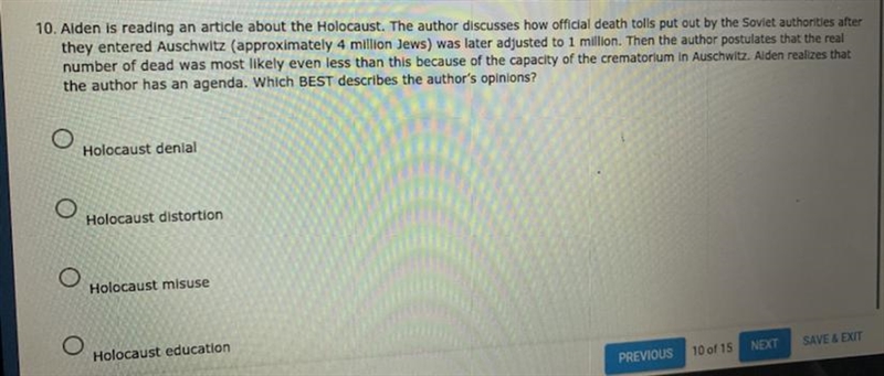 HISTORY OF THE HOLOCAUST PLEASE HELP!!-example-1