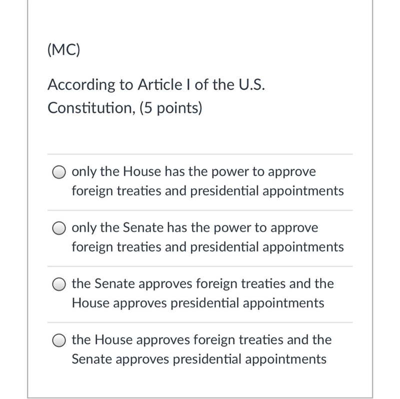 According to Article I of the U.S. Constitution, (5 points)-example-1